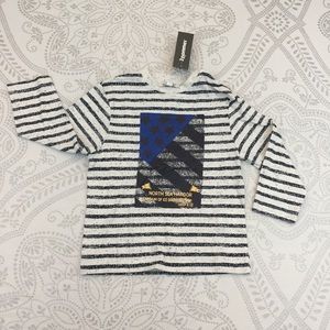 NWT 3Pommes Nautical Striped Tee 12-18 Month 86 cm